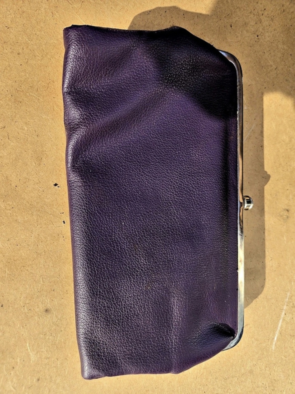 HOBO International Lauren Bigold Double Frame Purple  Clutch